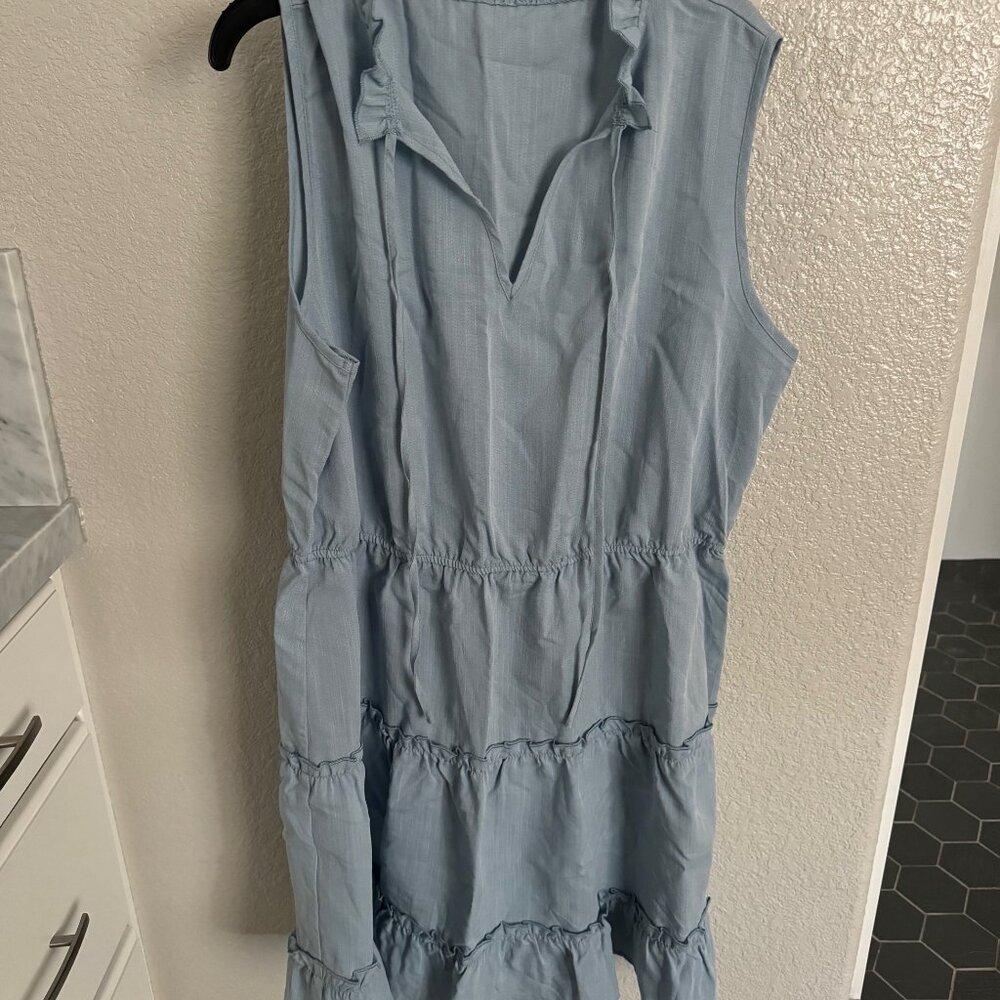 Cupshe Ruffled Tie Neck Mini Dress